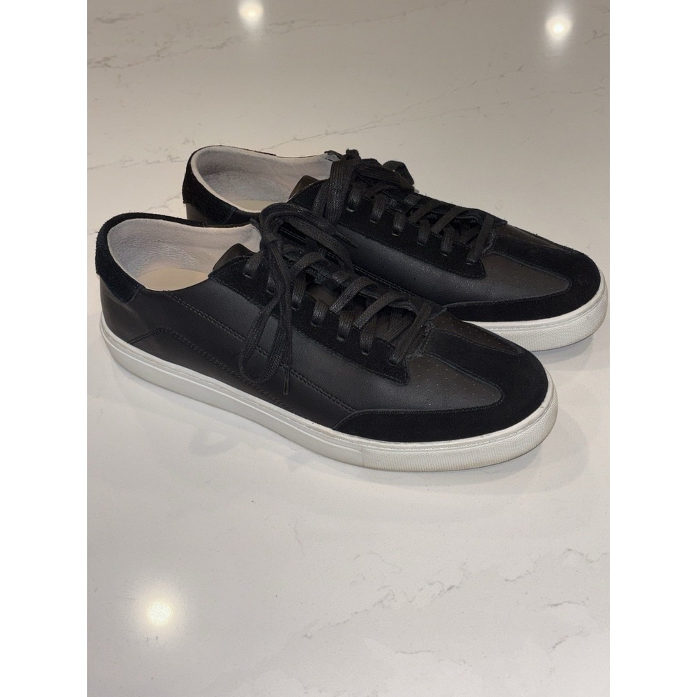 Bylt Premium Retroday‎ Men's Size 11 US Black White Leather Low Top Shoe Sneaker